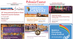 Desktop Screenshot of poloniacantat.pl